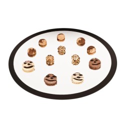 Zicco ZCP-030 Round Display Stand with Mirror, 60 cm - Zicco