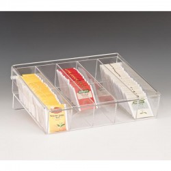 Zicco ZCP-040 Acrylic Tea Stand, 5 Compartment, 33x27x8 cm - Zicco