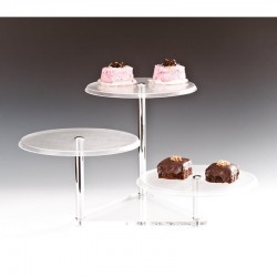 Zicco ZCP-045 Дисплейная подставка из поликарбоната с треугольным поддоном, 30 см, прозрачная - Zicco