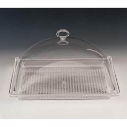 Zicco ZCP-054 Square Storage Container with Polycarbonate Tray, 35x35 cm - Zicco