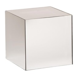 Zicco ZCP-056 Mirrored Glass Cube Stand, 15x15x15 cm - Zicco