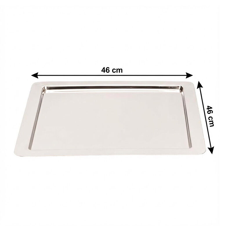 Zicco ZCP-078 Стальной квадратный лоток для демонстрации, 46x46 см - Zicco