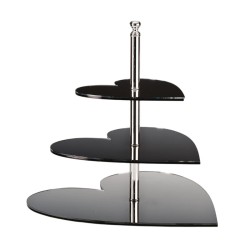 Zicco ZCP-117 Mirrored Heart Display Stand, 3 pcs 20x30x40 cm - Zicco