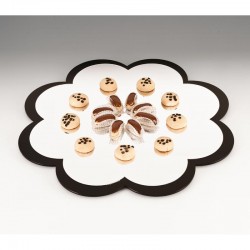 Zicco ZCP-120 Daisy Formed Display Stand with Mirror, 60 cm - Zicco