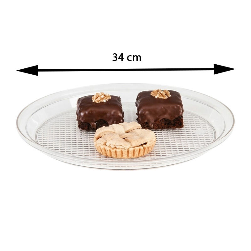 Zicco ZCP-169 Polycarbonate Round Display Tray, 34 cm - Zicco