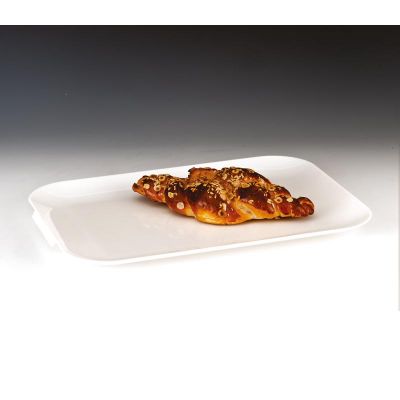 Zicco ZCP-170 صينية عرض زاوية من البولي كربونات، 33 × 46 سم، أبيض - Zicco