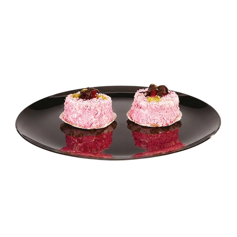 Zicco ZCP-171 Polycarbonate Round Display Tray, 38 cm, Black - Zicco