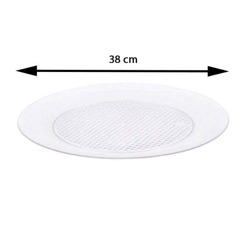 Zicco ZCP-171 Polycarbonate Round Display Tray, 38 cm, Clear - Zicco