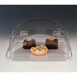 Zicco ZCP-176 Polycarbonate Square Storage Container with Tray, 35x35 cm - Zicco