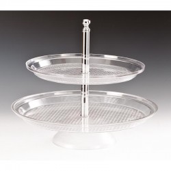 Zicco ZCP-181 Polycarbonate Display Stand, 2 Layers, 35x42 cm - Zicco