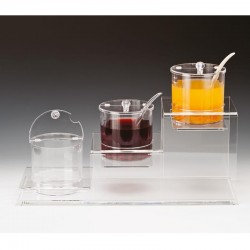 Zicco ZCP-195 Подставка для варенья с держателем из поликарбоната, 3 шт, 59x22.5x35 см - Zicco