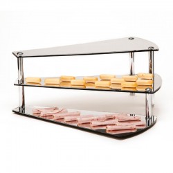 Zicco ZCP-217 Mirrored Display Stand with Ladder, 24 cm - Zicco