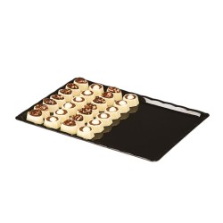 Zicco ZCP-225 صينية عرض شوكولاتة من البولي كربونات، 20 × 30 سم، أسود - Zicco