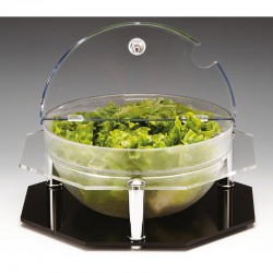 Zicco ZCP-248 Polycarbonate Display Stand with Bowl Lid, 32x8 cm - Zicco