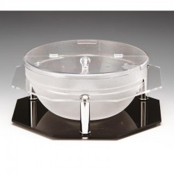 Zicco ZCP-249 Polycarbonate Display Stand with Bowl Cover, 35x9 cm - Zicco
