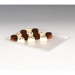 Zicco ZCP-252 Polycarbonate Chocolate Display Tray, 17.5x23.5 cm - Zicco