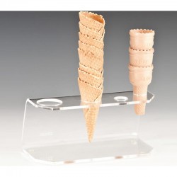 Zicco ZCP-258 Acrylic Ice Cream Service Stand, 23x12x10.5 cm - Zicco