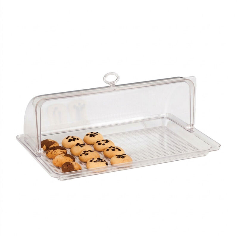 Zicco ZCP-267 Polycarbonate Rolltop Storage Container with Lid, 28x43 cm - Zicco