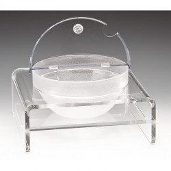 Zicco ZCP-284 حامل عرض من البولي كربونات مع وعاء، 23x30x29 سم - Zicco