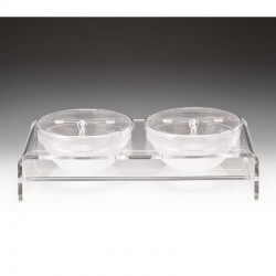 Zicco ZCP-285 Polycarbonate Display Stand with Bowl, 2 pcs, 23x30x29 cm - Zicco