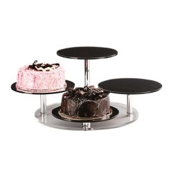 Zicco ZCP-289 Display Stand with Mirror, 4 pcs, 23.5 cm - Zicco