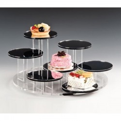 Zicco ZCP-291 Display Stand with Mirror, 7 pcs, 47x47x h:18 cm - Zicco