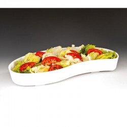 Zicco ZCP-299 Polycarbonate Drop Display Plate, 45x21x6.5 cm, White - 2