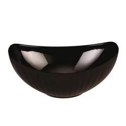 Zicco ZCP-301 Polycarbonate Gondola Display Bowl, 3x22.5 cm, Black - Zicco