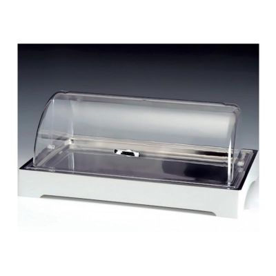 Zicco ZCP 308-2 Polikarbon Rolltop Kapaklı Soğutuculu Teşhir Standı, 57x37 cm, Beyaz - 1