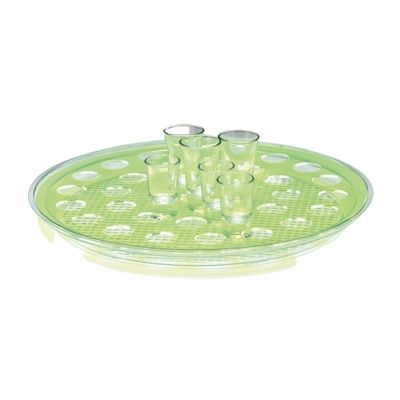 Zicco ZCP 313-Y Polikarbon Shot Servis Standı, 35'li, 42 cm, Yeşil - 1