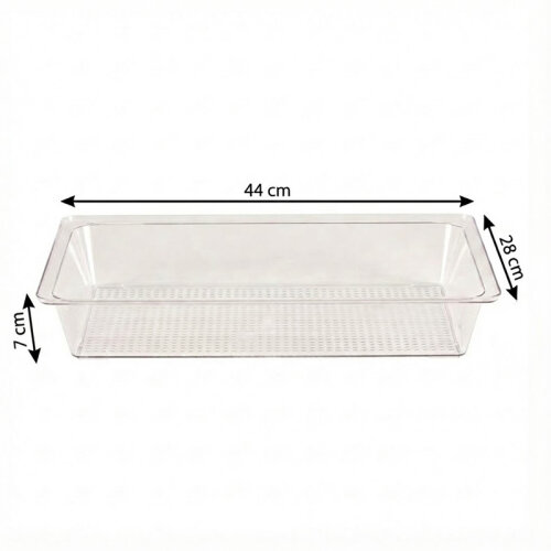 Zicco ZCP-314 صينية عرض من البولي كربونات، 44 × 28 × سم، شفافة - Zicco (1)