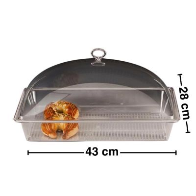 Zicco ZCP-314 Polycarbonate Storage Container with Lid, 43x28 cm - Zicco