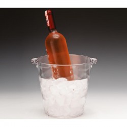 Zicco ZCP-334 Polycarbonate Bottle Bucket, 20x19 cm, Clear - Zicco