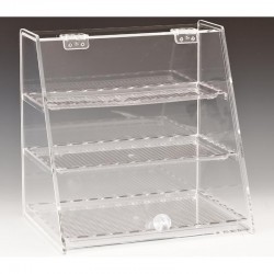 Zicco ZCP-340 Polycarbonate Display Stand with Tray, 3 Layers, 34 cm - Zicco