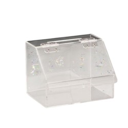 Zicco ZCP-355 علبة رأس أكريليك، 14.5 × 20 × 14.5 سم، شفاف - Zicco