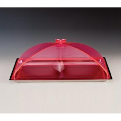 Zicco ZCP-392 Контейнер для хранения со стальным дном и акриловой крышкой, 40x29 см, розовый - Zicco