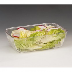 Zicco ZCP-400 وعاء عرض من البولي كربونات، 18 × 27 × 8 سم، شفاف - Zicco