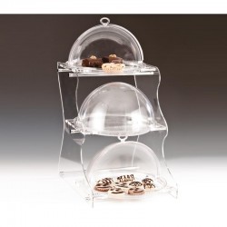 Zicco ZCP-406 حامل عرض من البولي كربونات مع مروحة، 3 طبقات، 36 × 45 × 67 سم - Zicco