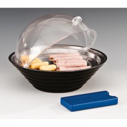 Zicco ZCP-428 Polycarbonate Display Stand with Rolltop Cover with Cooler, 32.5 cm - Zicco