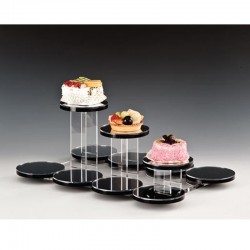 Zicco ZCP-440 Mirror Display Stand, 11 pcs, 3 Layers, 50x35.5x19 cm - Zicco