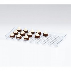 Zicco ZCP-461 Polycarbonate Chocolate Display Tray, 15x30 cm - Zicco