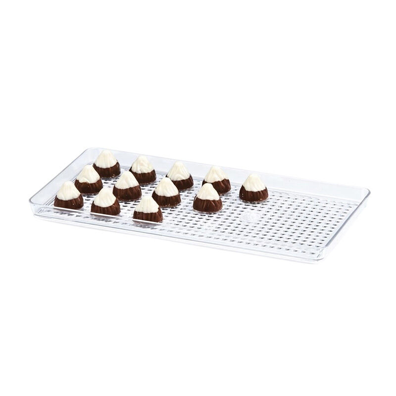 Zicco ZCP-461 Polycarbonate Chocolate Display Tray, 15x30 cm - Zicco