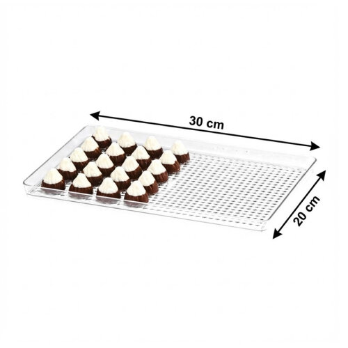 Zicco ZCP-462 صينية عرض شوكولاتة من البولي كربونات، 20 × 30 سم - 2