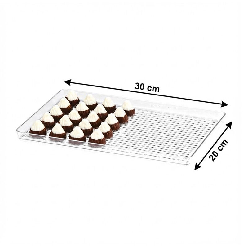 Zicco ZCP-462 صينية عرض شوكولاتة من البولي كربونات، 20 × 30 سم - Zicco
