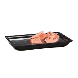 Zicco ZCP-467 Polycarbonate Tray Acrylic Watermelon Display Tray, 55x35.5 cm, Black - Zicco