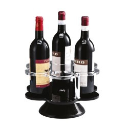 Zicco ZCP-473 Rotating Acrylic Wine Stand, 70, 6 Compartments - Zicco