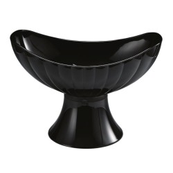 Zicco ZCP-476 Polycarbonate Gondola Display Bowl, 42.5x25.5x29 cm, Black - Zicco