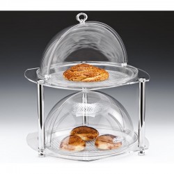 Zicco ZCP-486 Rolltop Covered Display Stand, Polycarbonate, 44 cm - Zicco
