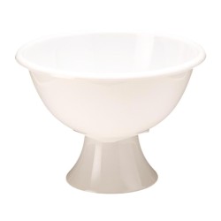 Zicco ZCP-514 وعاء عرض قائم من البولي كربونات، 45 سم، أبيض - Zicco