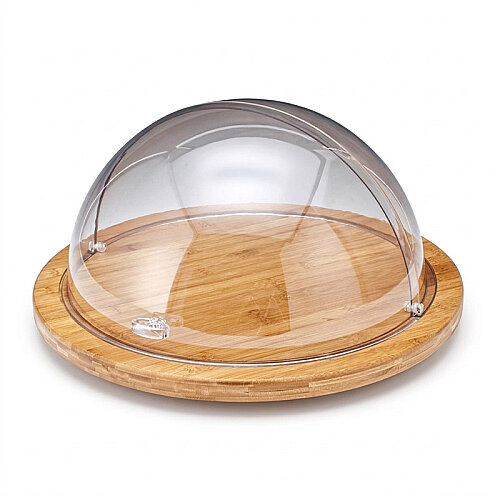 Zicco ZCP-518 Polycarbonate Fan with Wooden Base, Rolltop Cover, 46 cm - Zicco